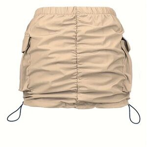 Drawstring cargo pocket skirt - new, never worn!